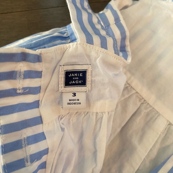 Janie and Jack jump suit - STRIPED BOW JUMPSUIT 3year - Picture 3 of 3